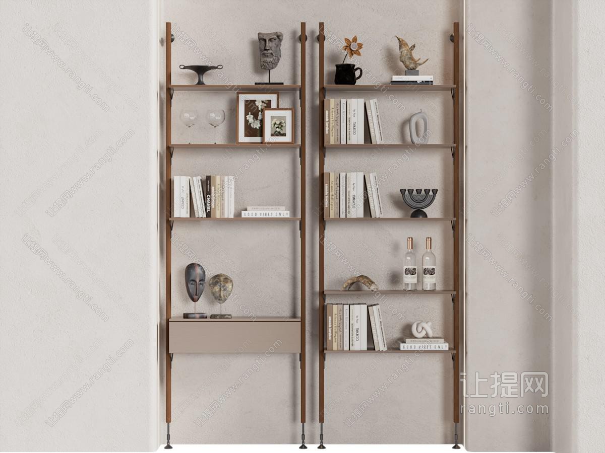 新中式中古书架