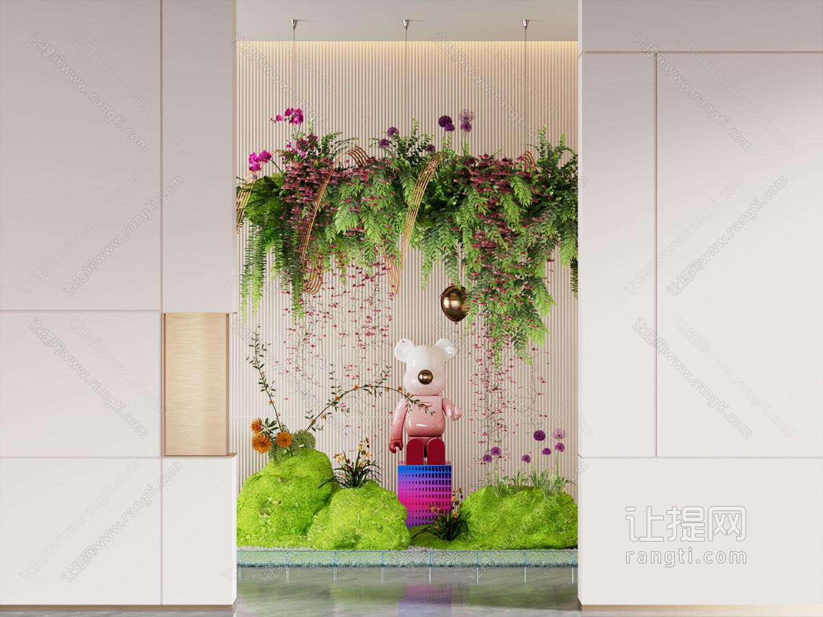 现代室内造景 植物堆