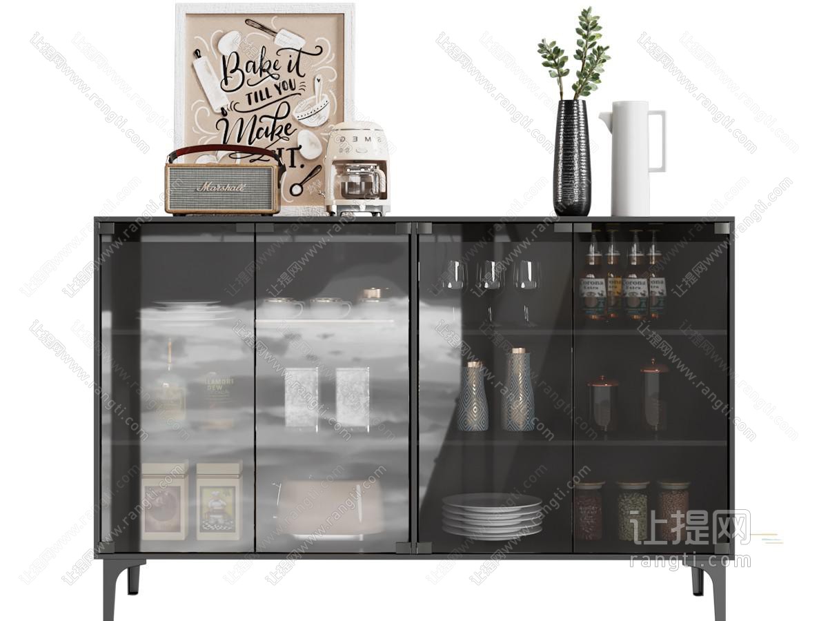 现代餐边柜
