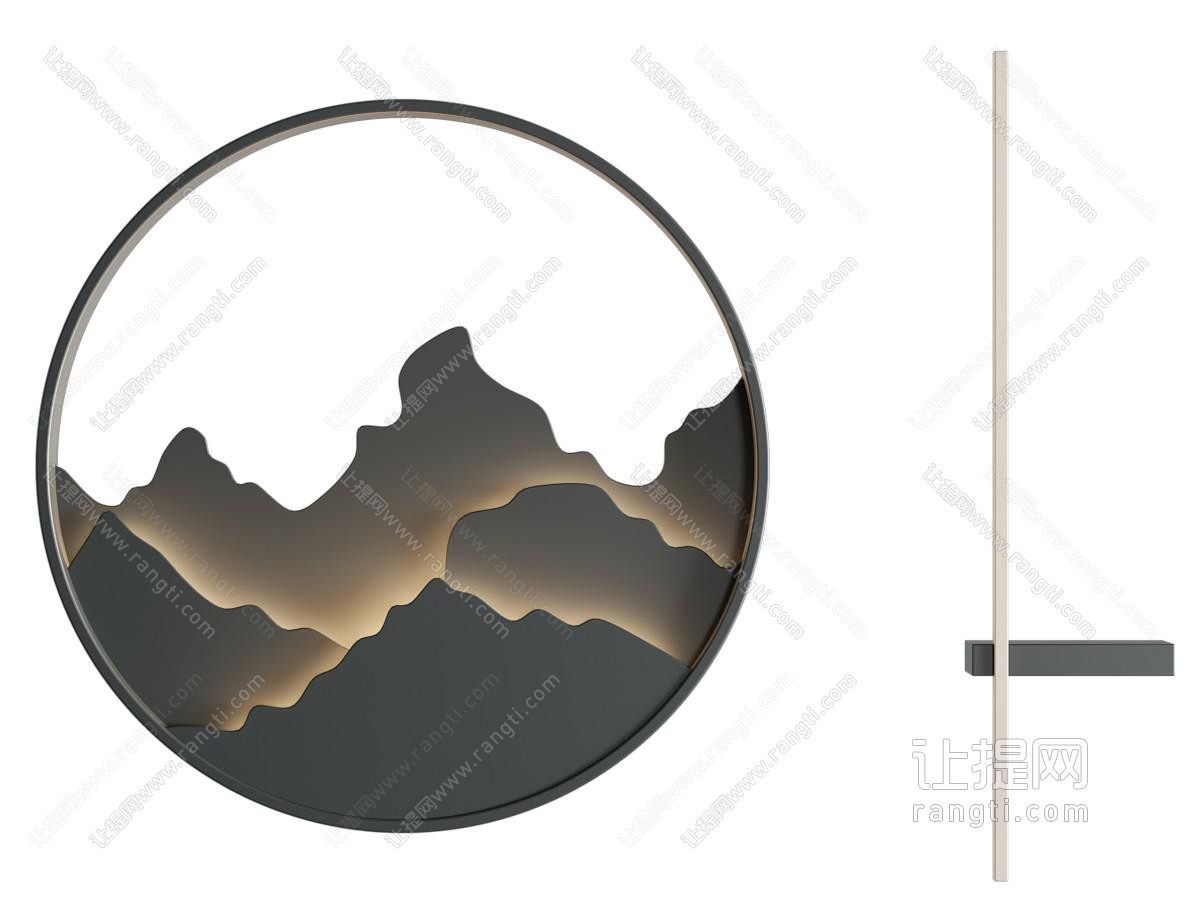 新中式壁灯壁画灯