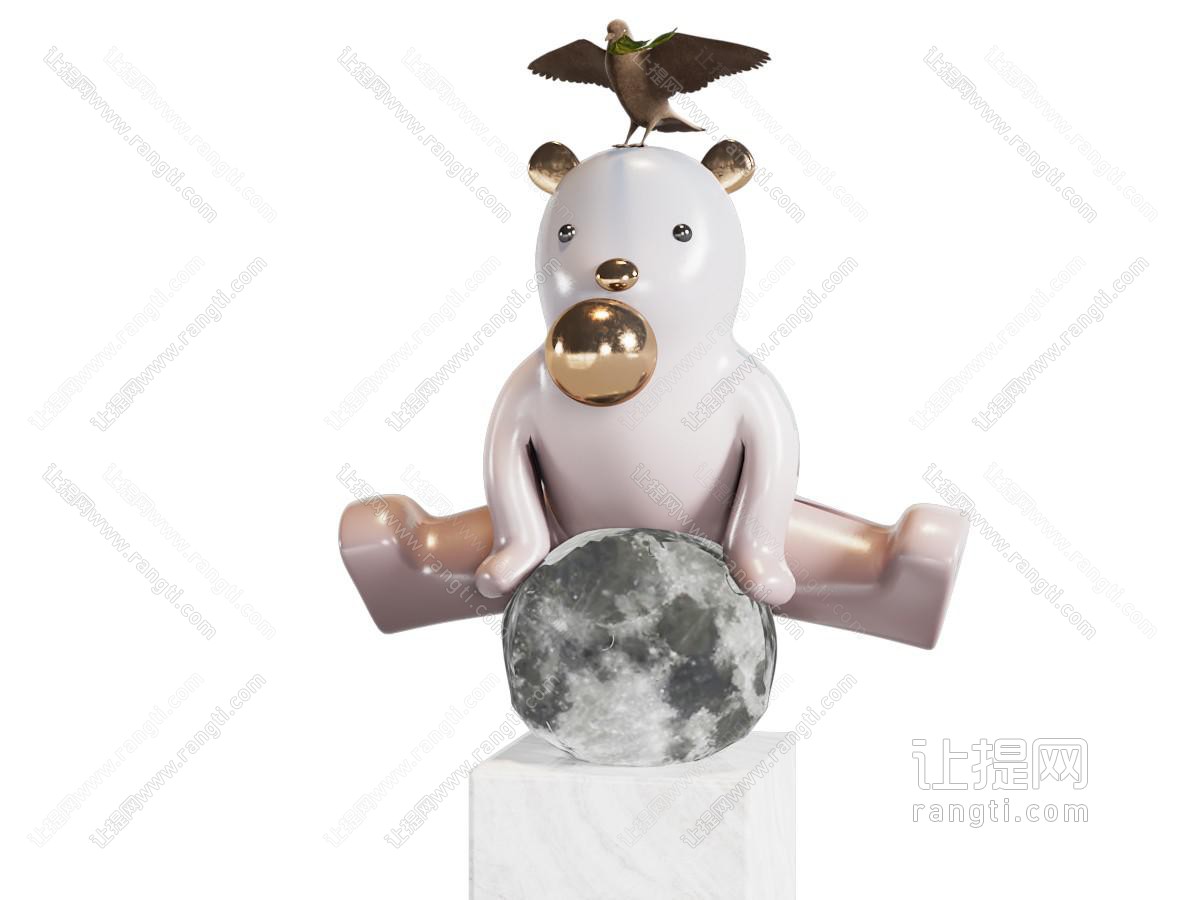 现代卡通雕塑摆件