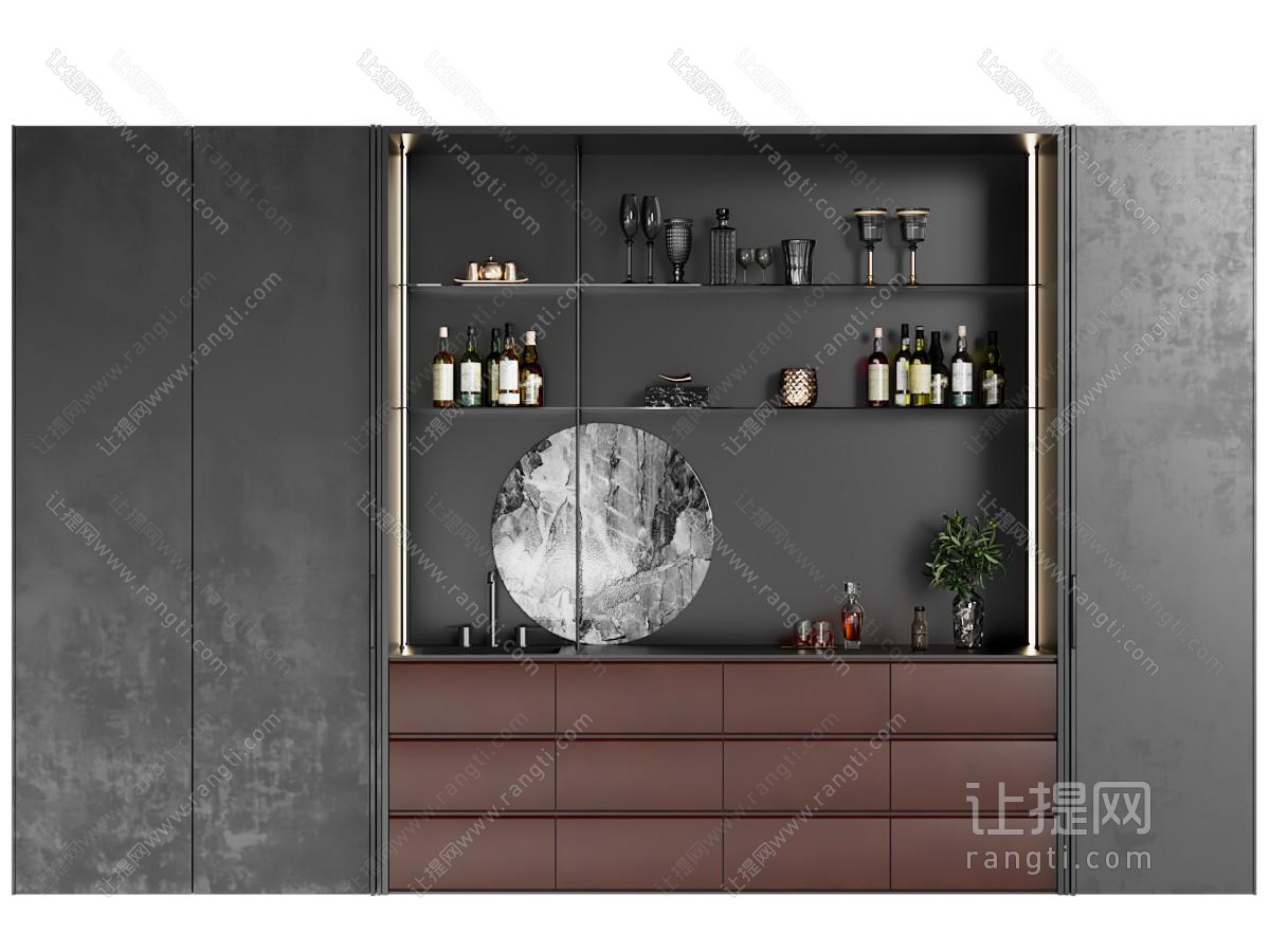 暗黑风酒柜