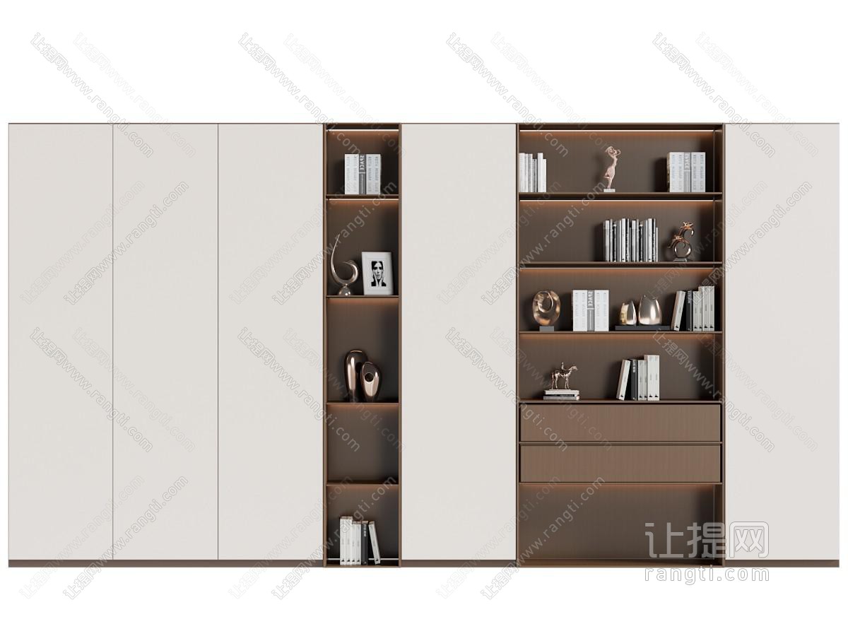 现代中古书柜
