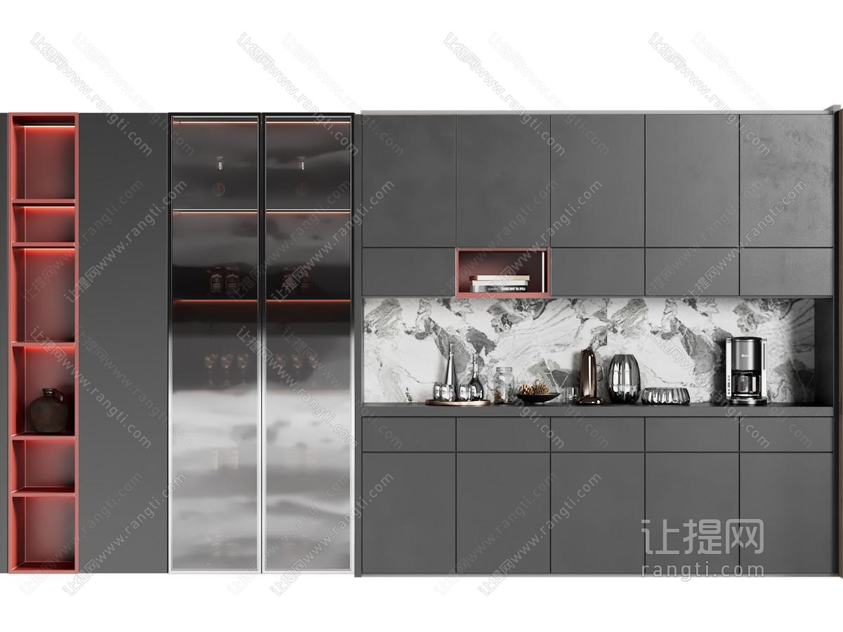 现代酒柜组合