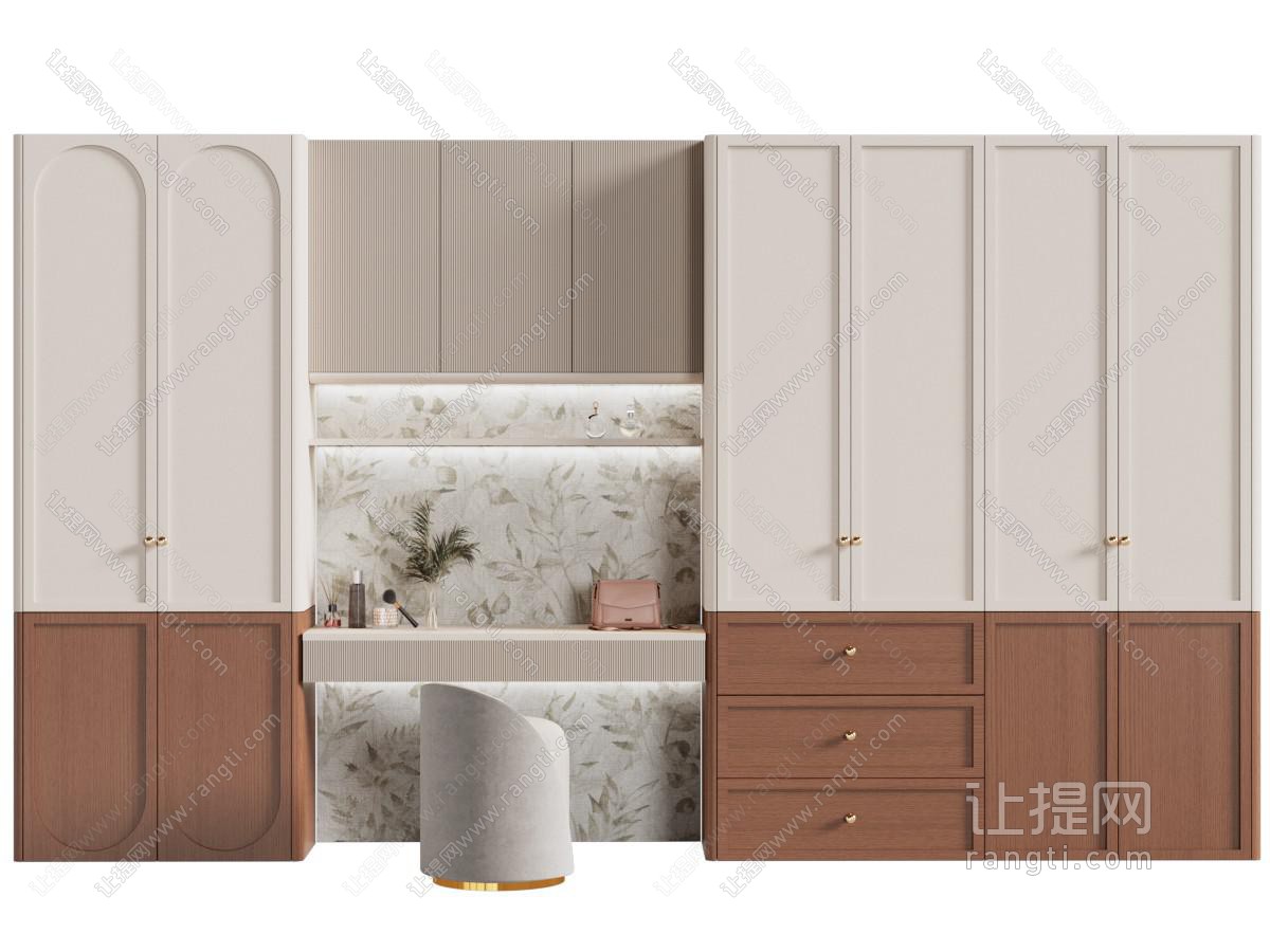 法式衣柜 衣橱 梳妆台