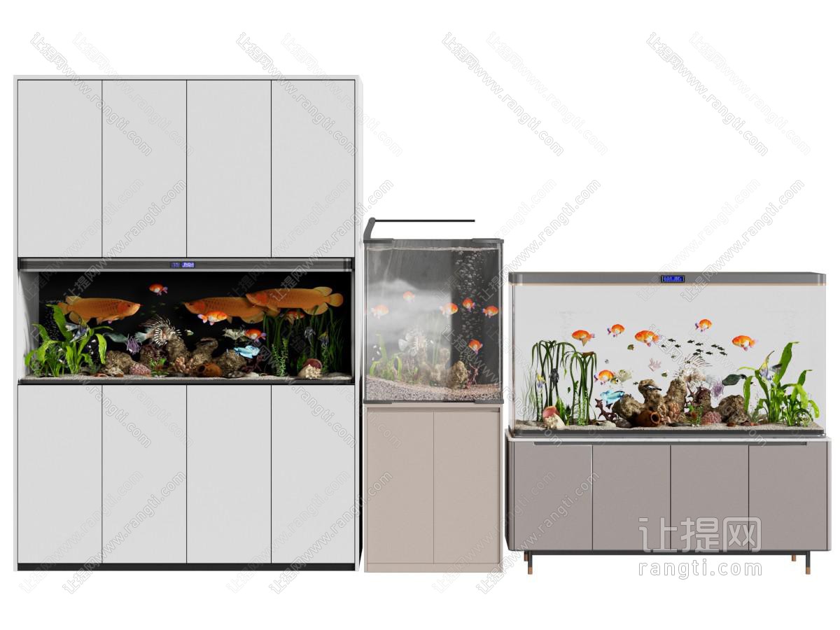 玻璃鱼缸水族 热带鱼