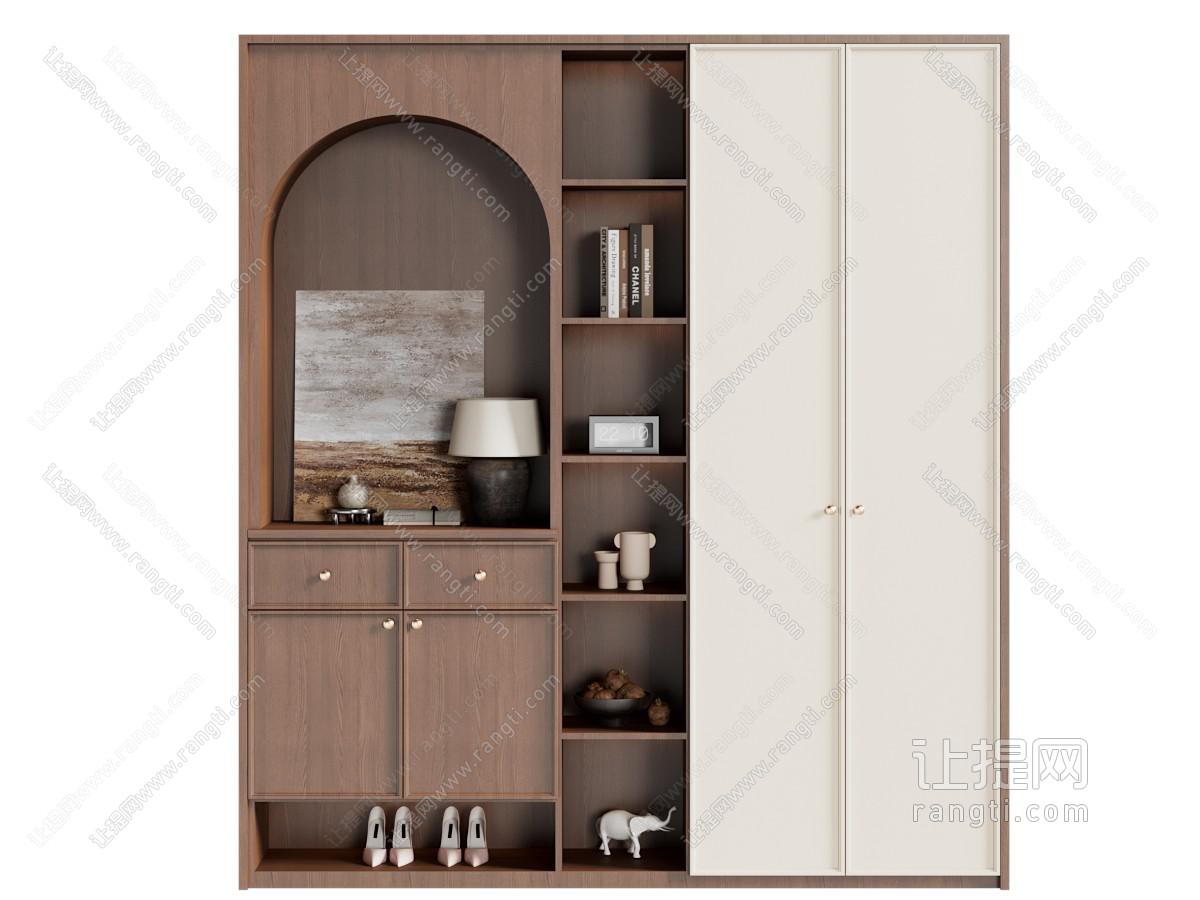 中古风鞋柜