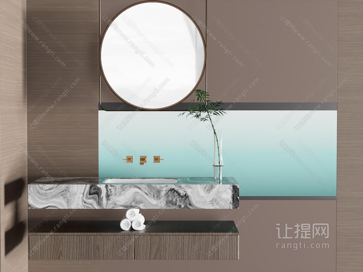 现代复古鱼缸