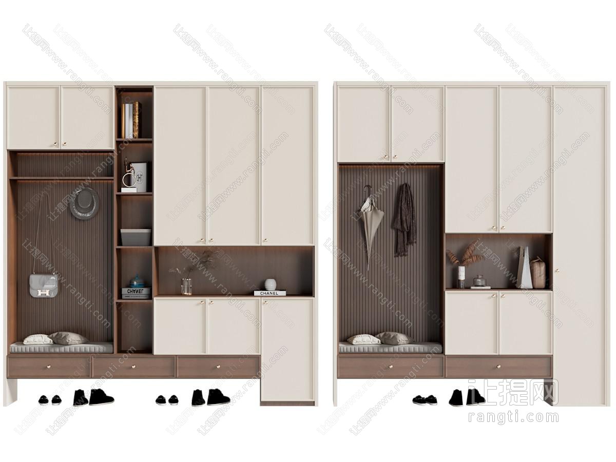 中古风鞋柜