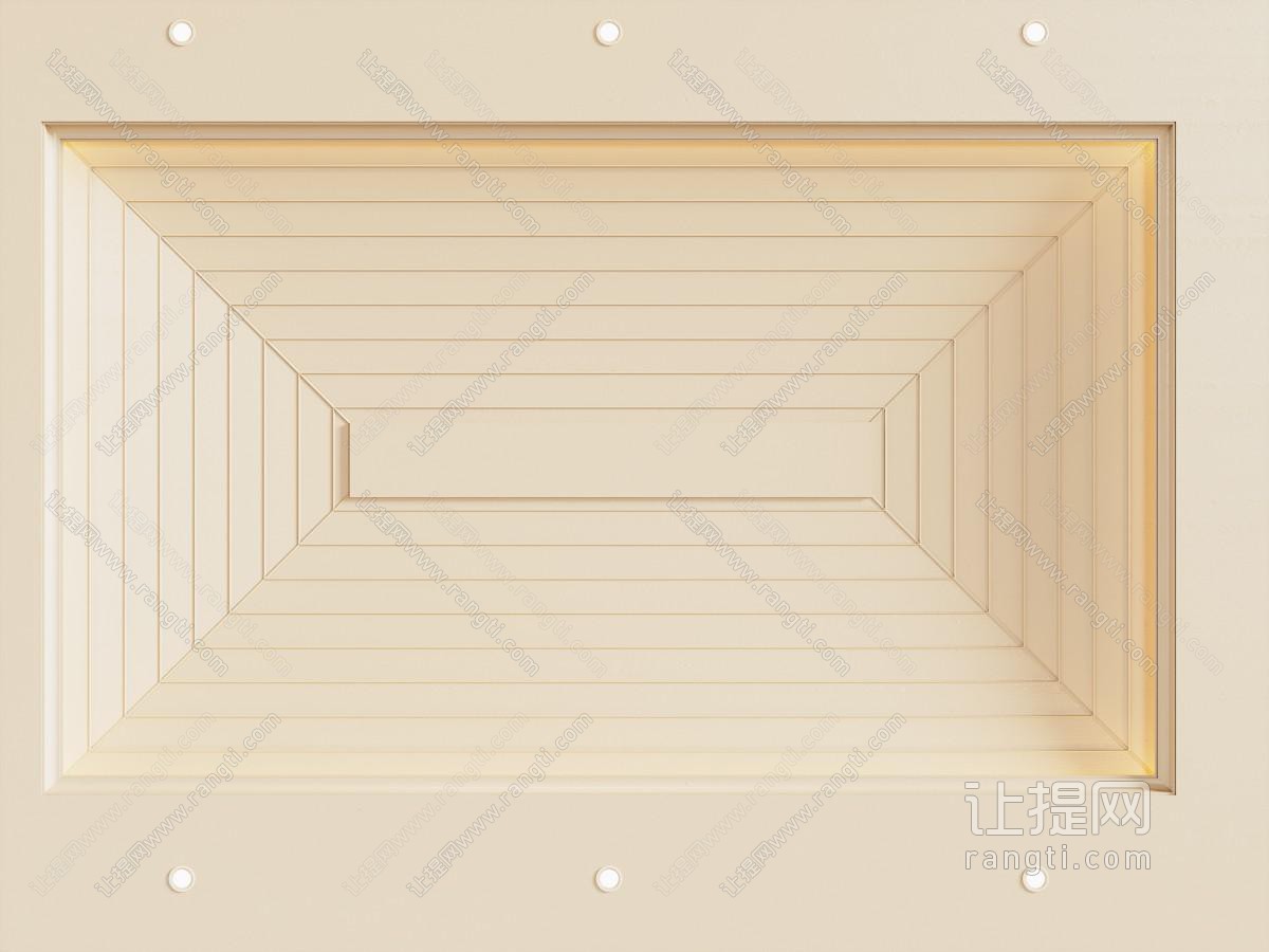 现代吊顶 屋顶吊顶 斜坡屋顶