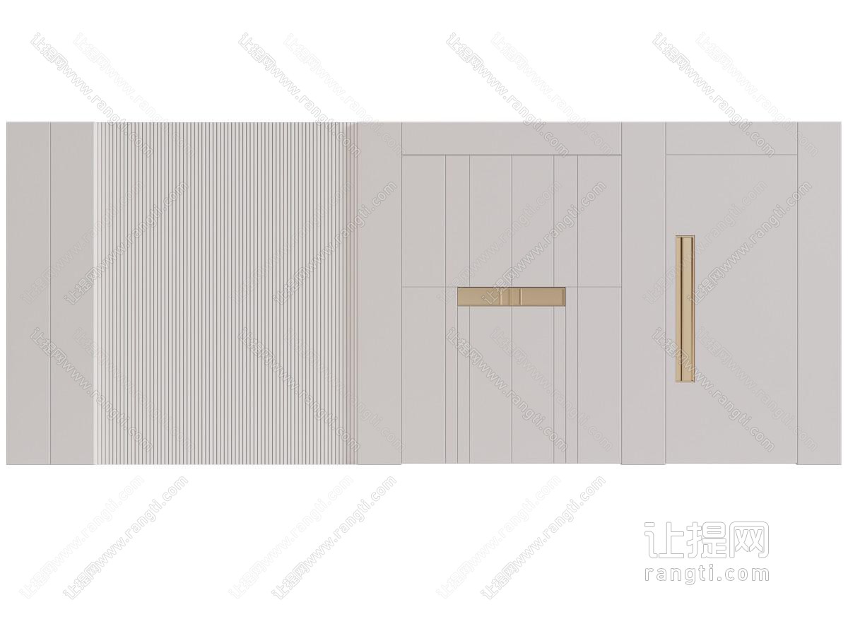 现代背景墙隐形门