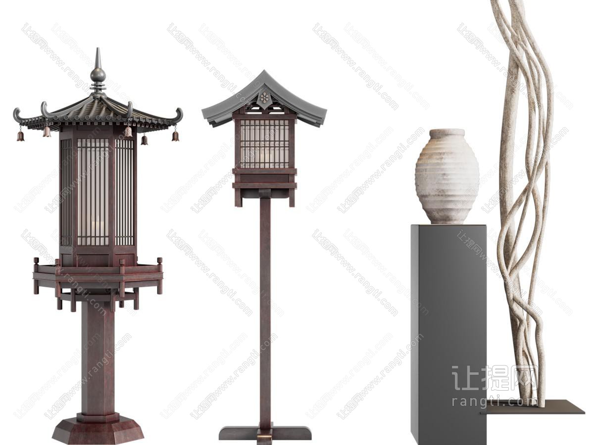 新中式户外灯 花园灯 草坪灯 路灯