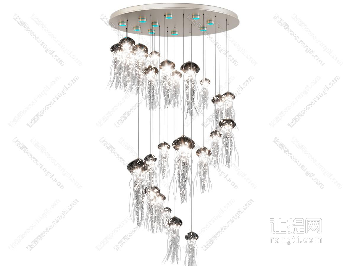 现代水母装饰吊灯