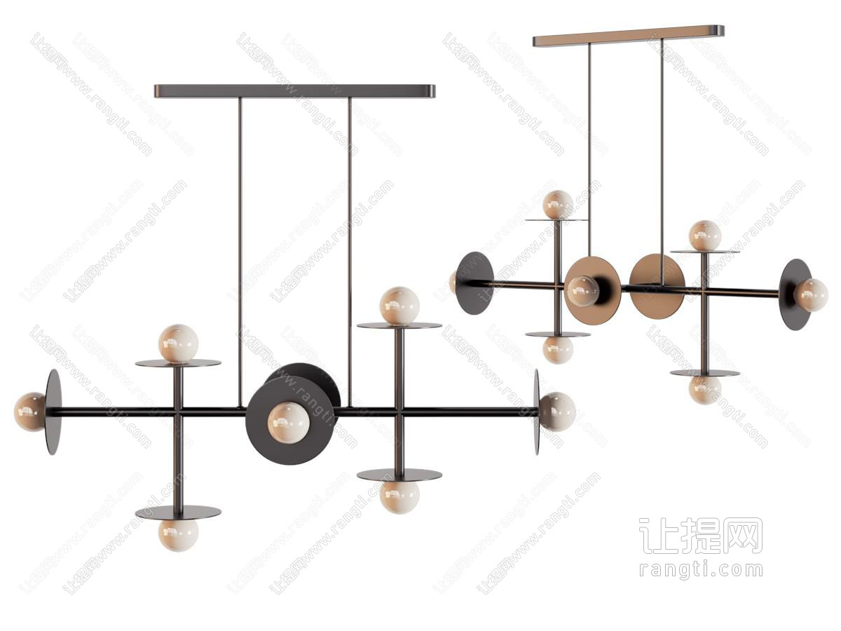 现代中古吊灯