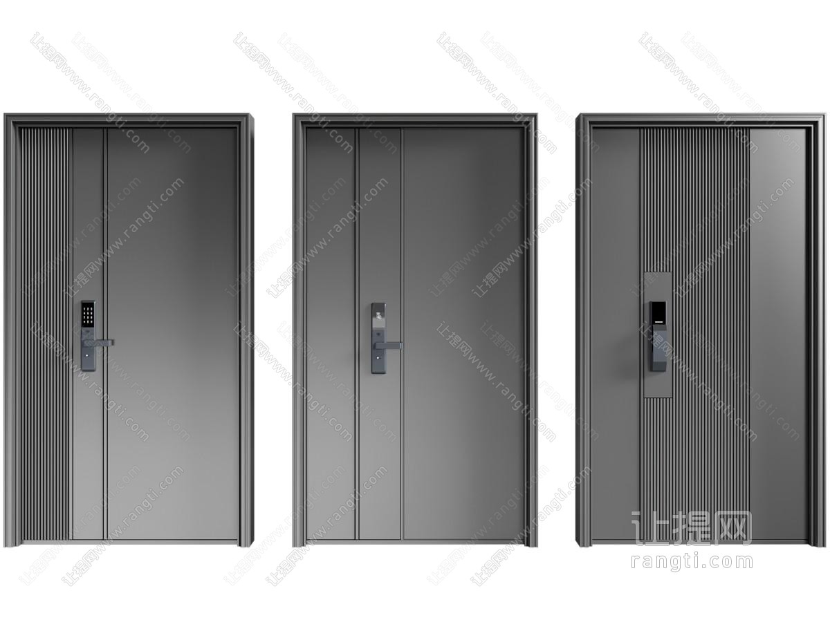 现代门 防盗门 入户门 平开门