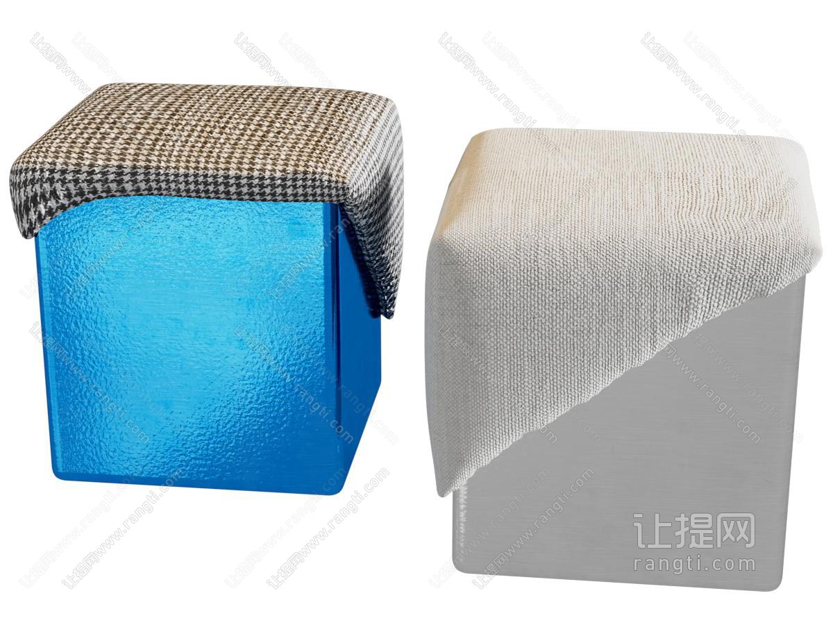 现代方形坐墩 坐凳 换鞋凳 脚踏