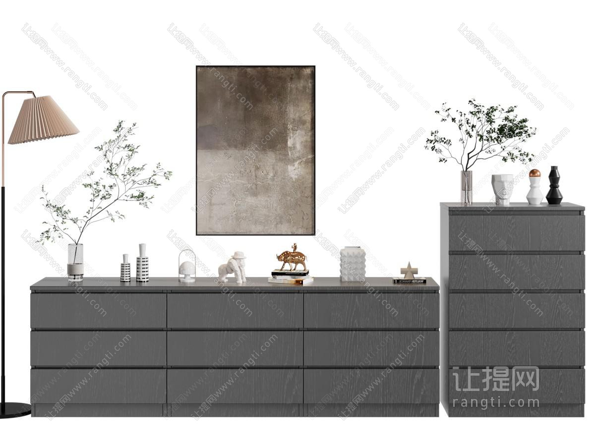 现代极简玄关柜