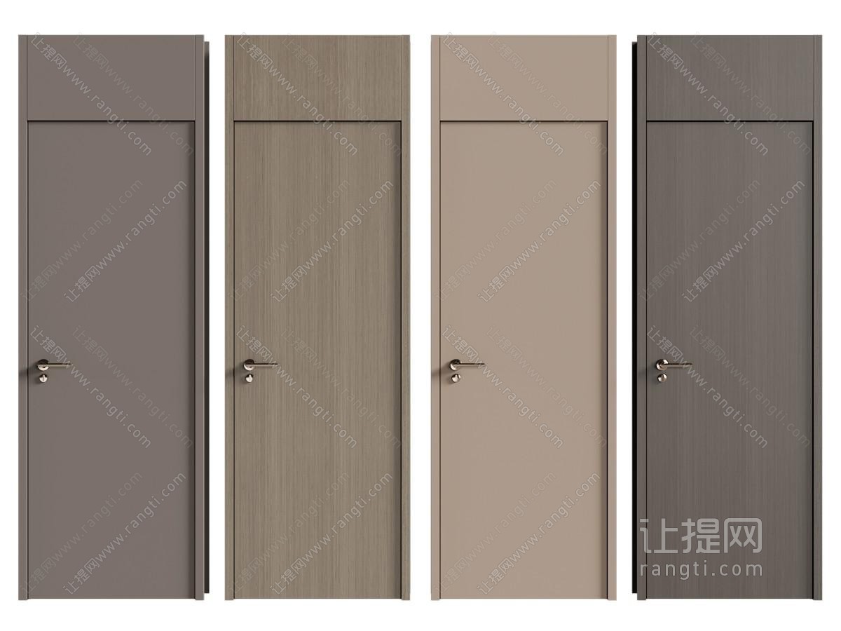 现代木门 房门 平开门