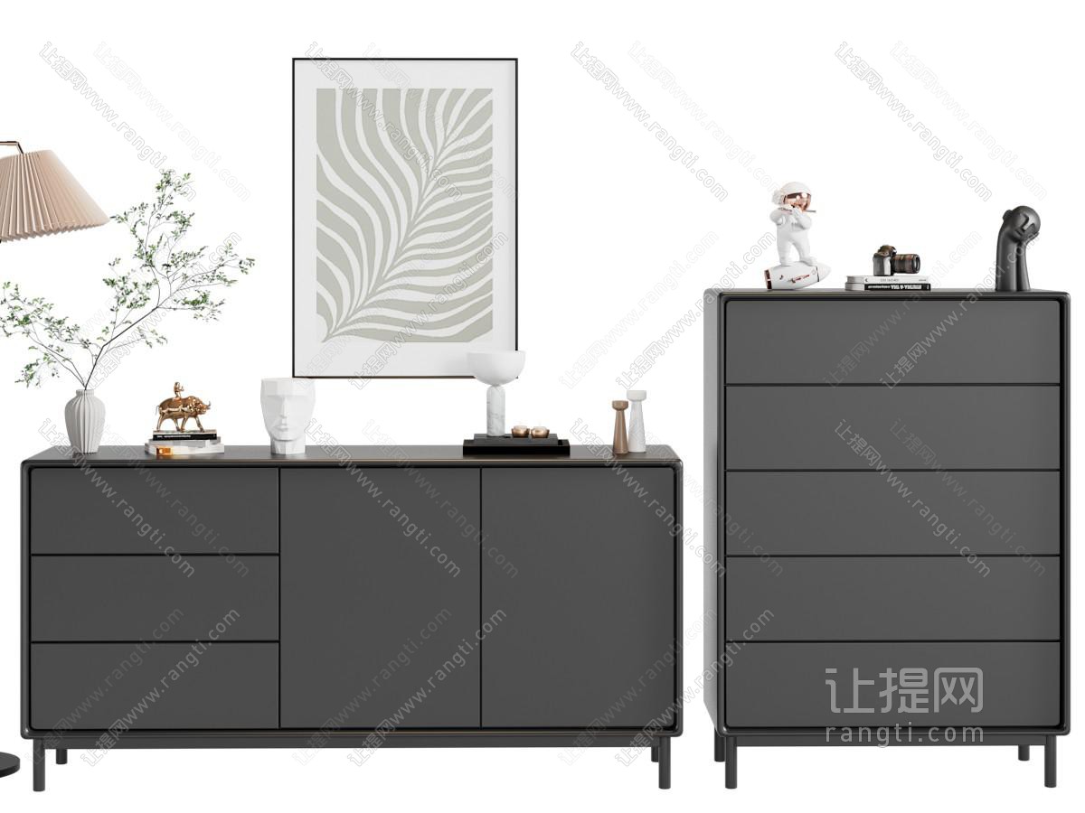 现代边柜 玄关柜
