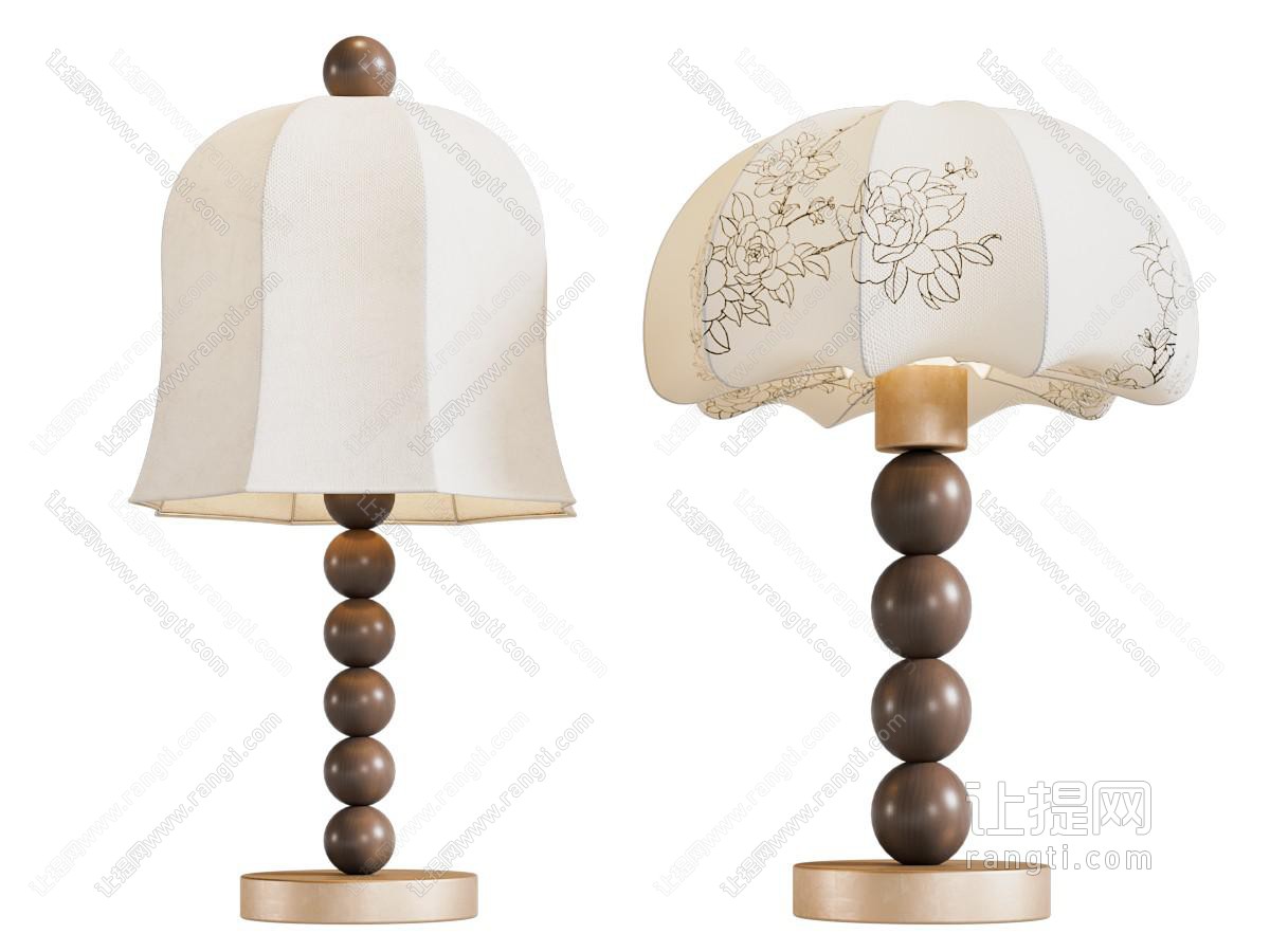 中古风台灯