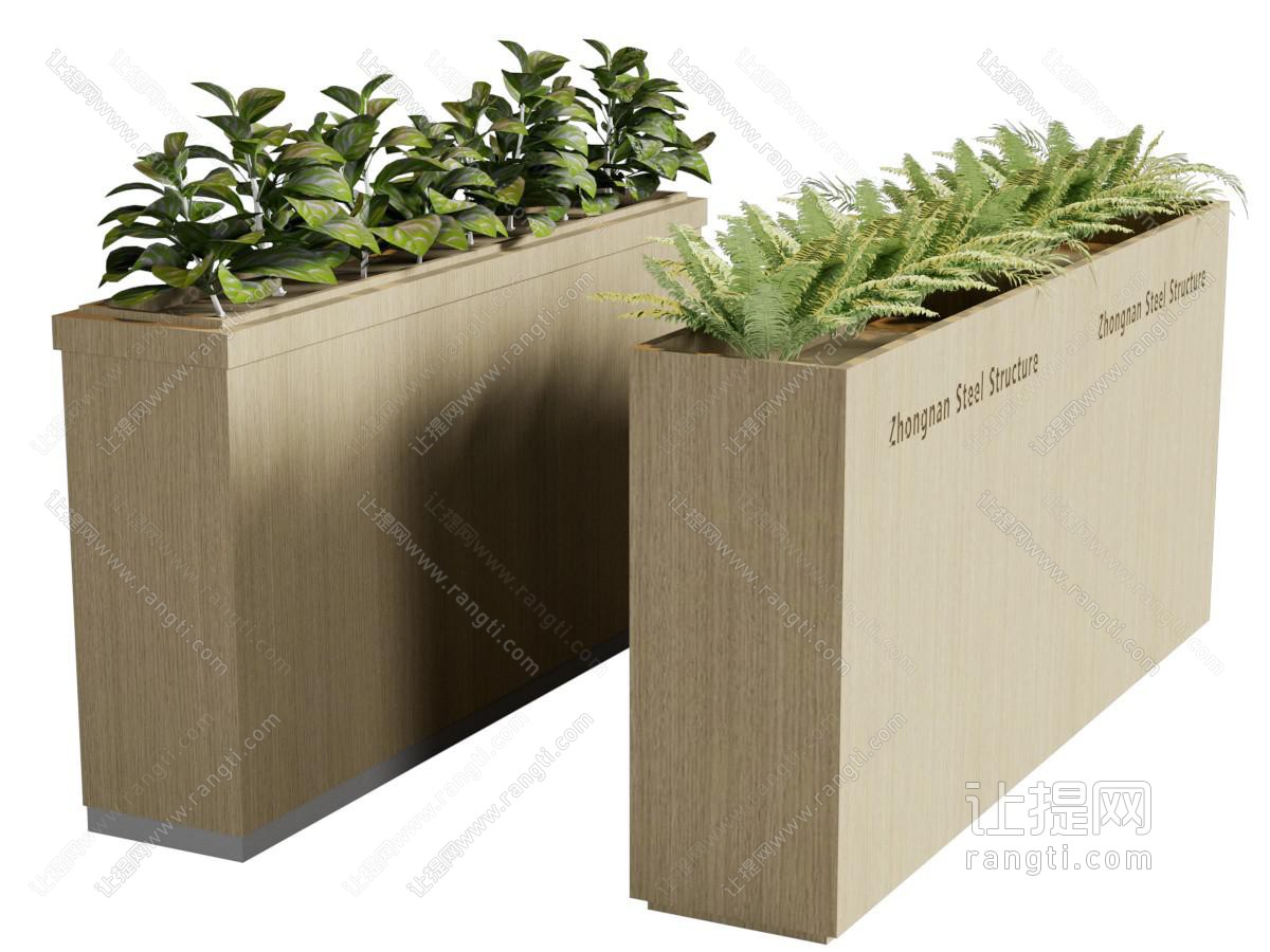 现代盆景盆栽植物花箱