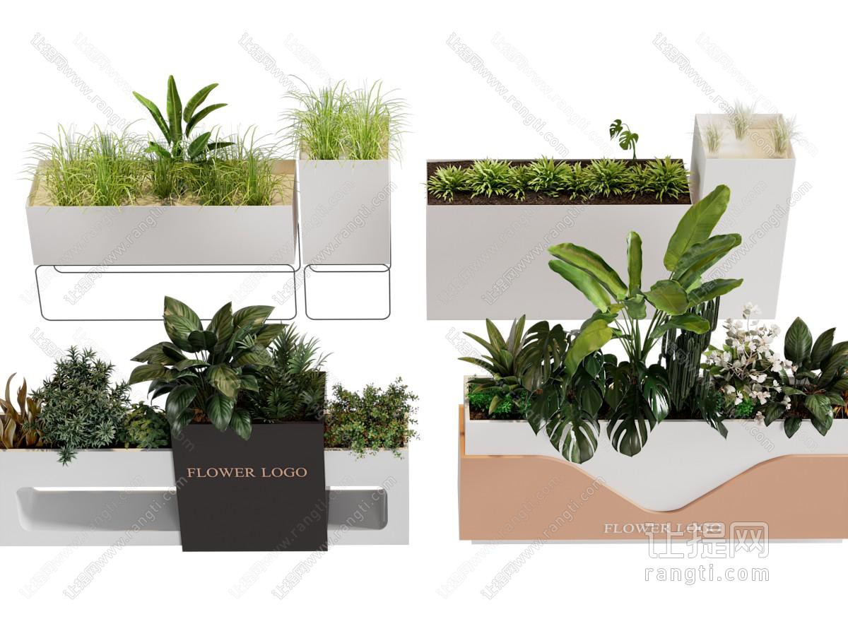 花坛绿植 景观花坛 户外花坛 植物组合 景观造景
