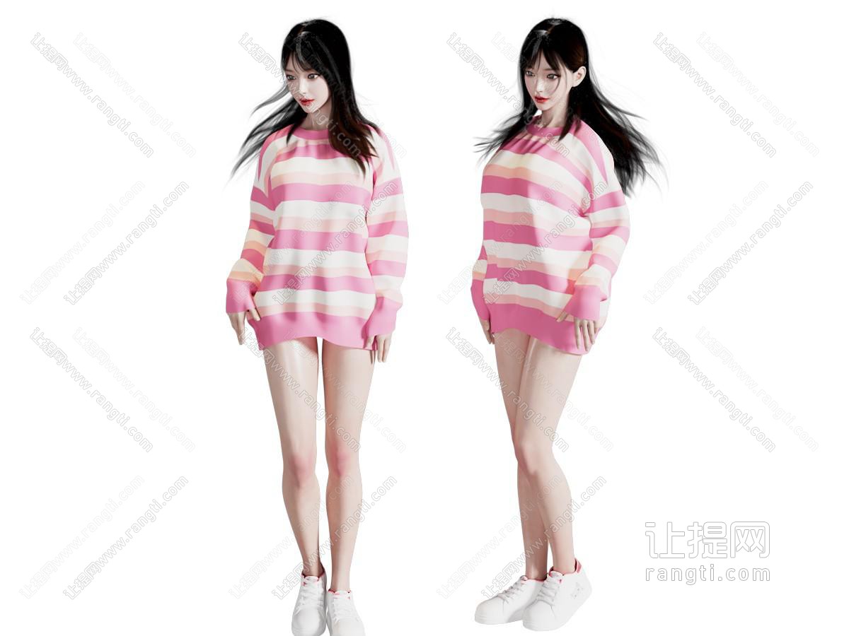 卫衣美女 时尚人物 女人