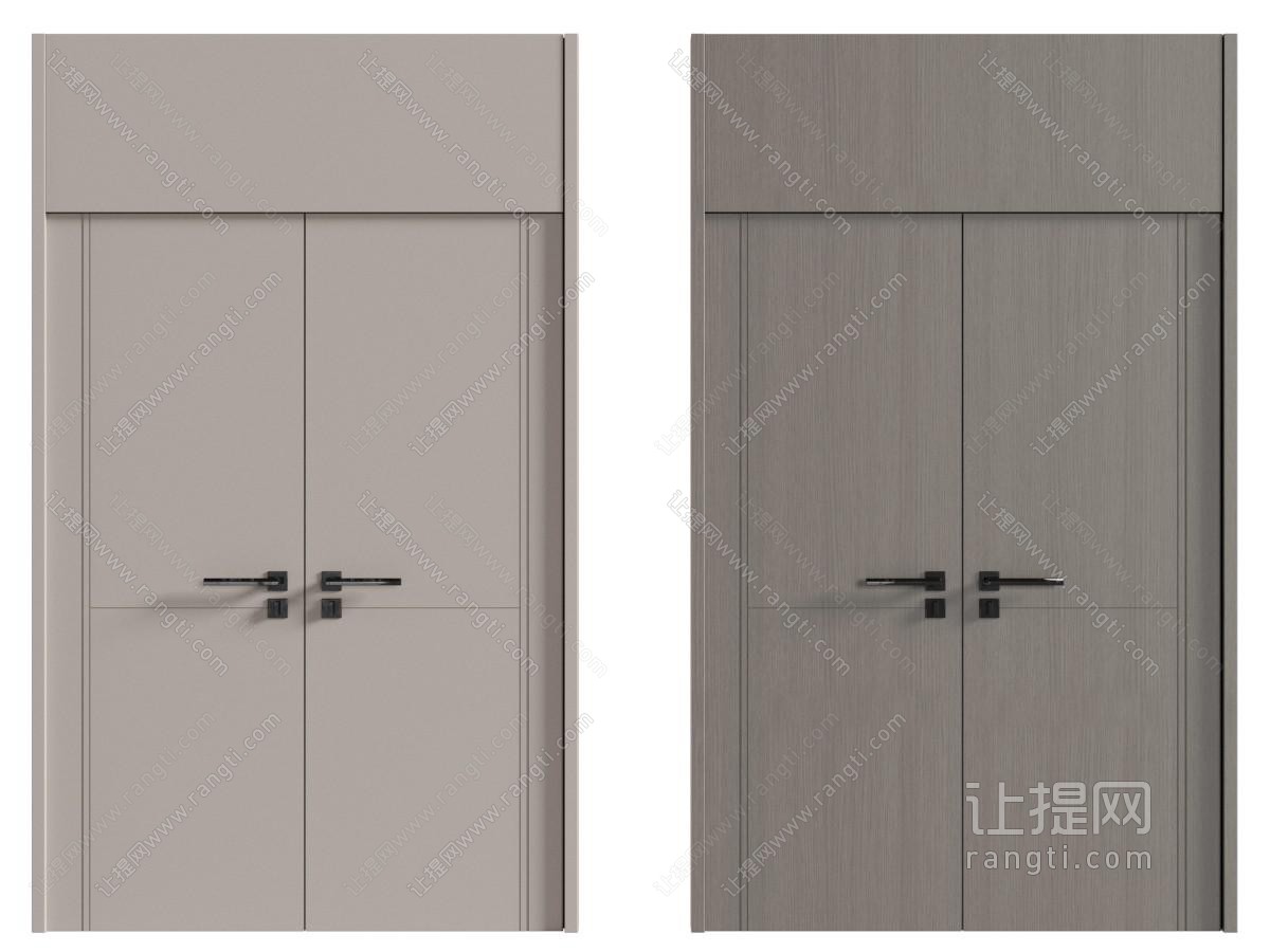 现代双开门
