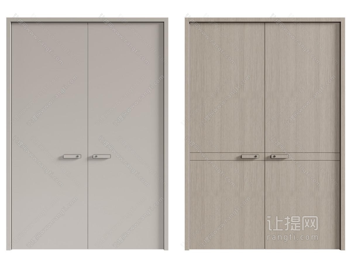 现代木门 单开门 双开门 宴会厅门