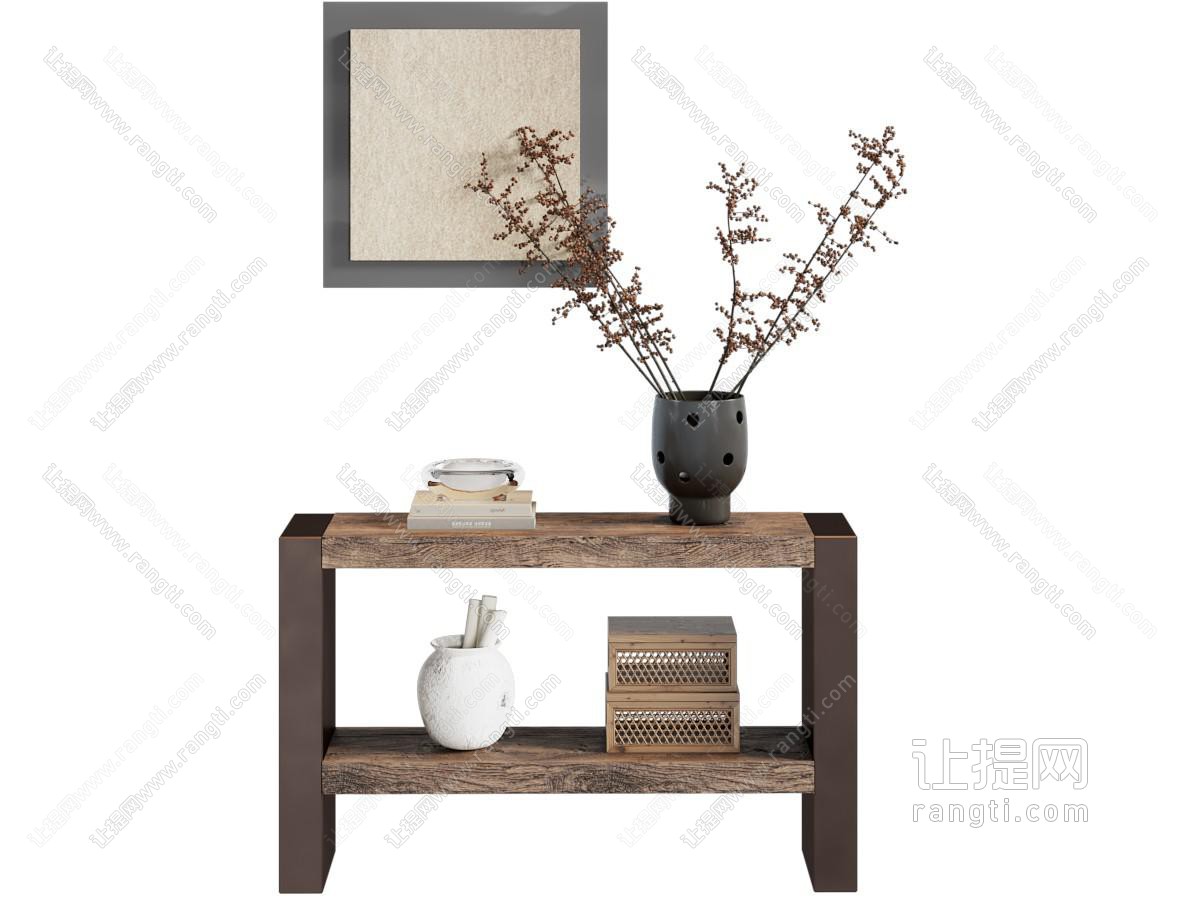 中古风玄关柜 边柜