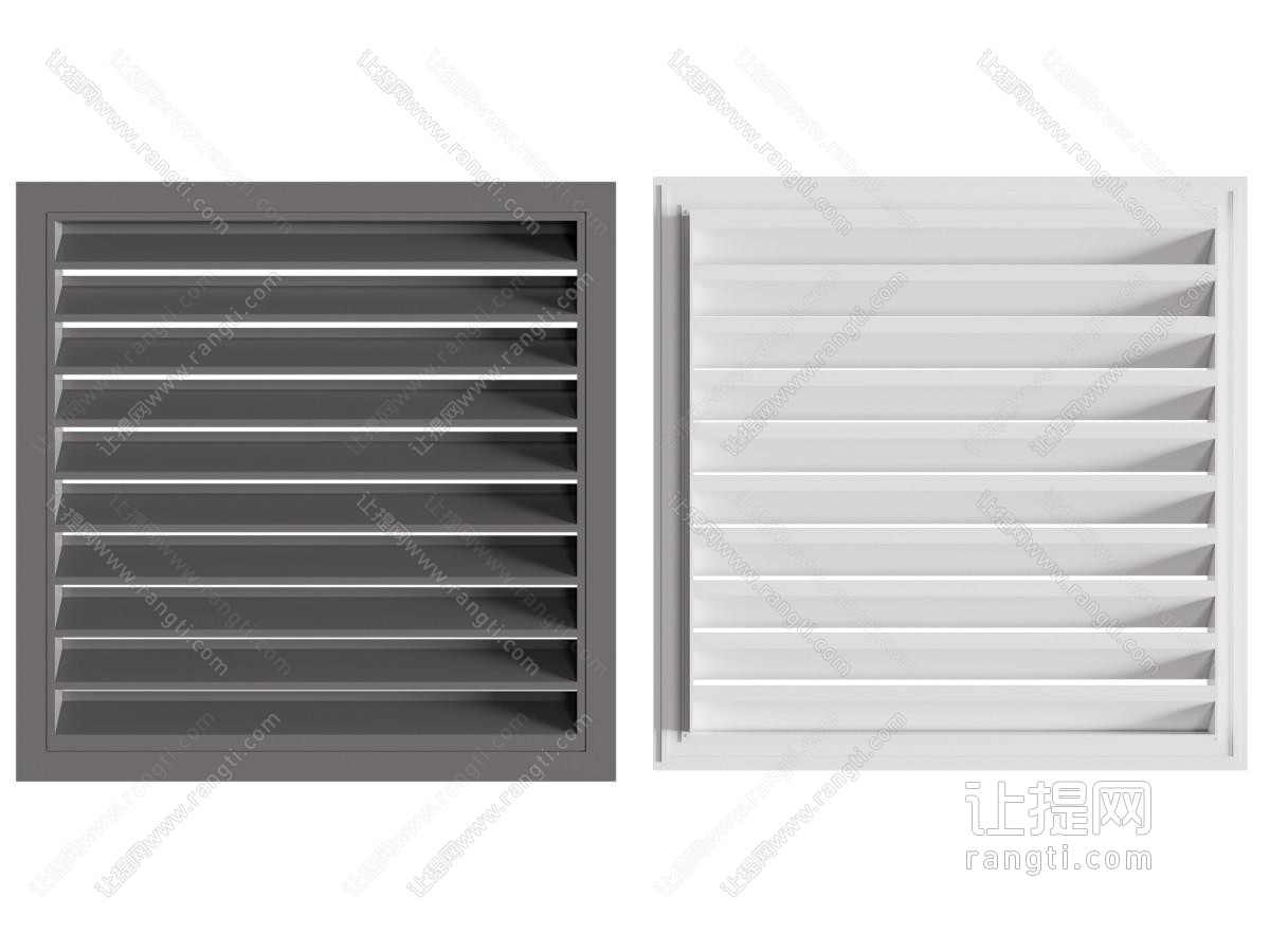 现代百叶窗 平开窗