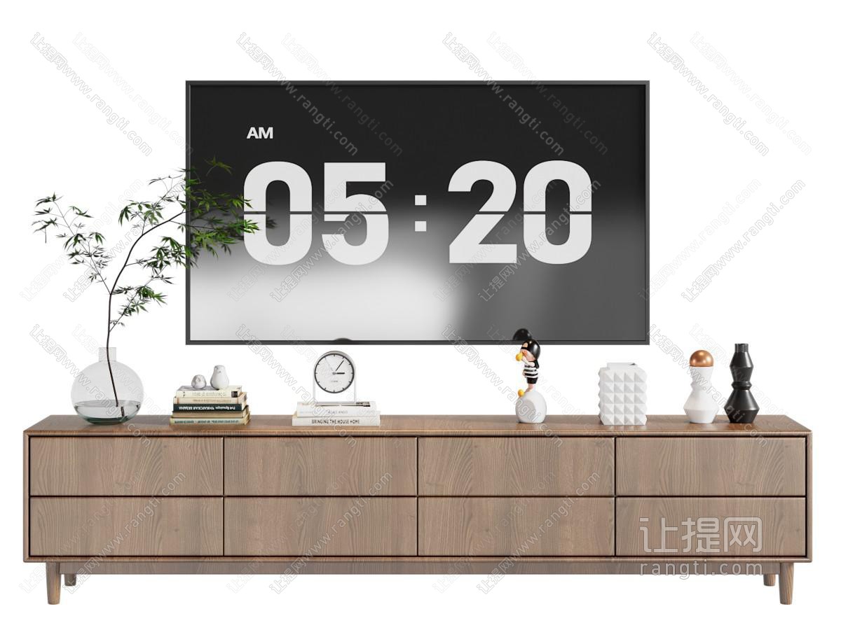 侘寂风电视柜