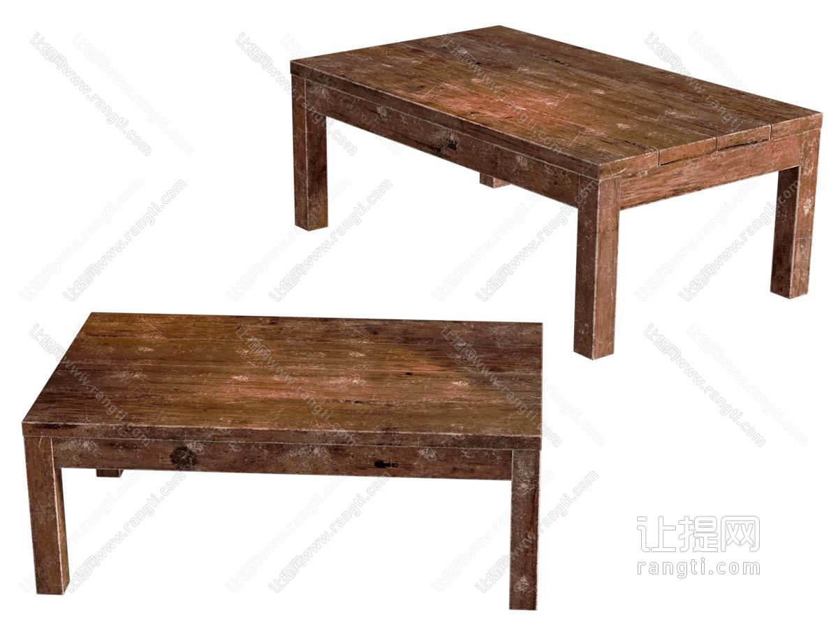 老旧中古风木桌 旧家具
