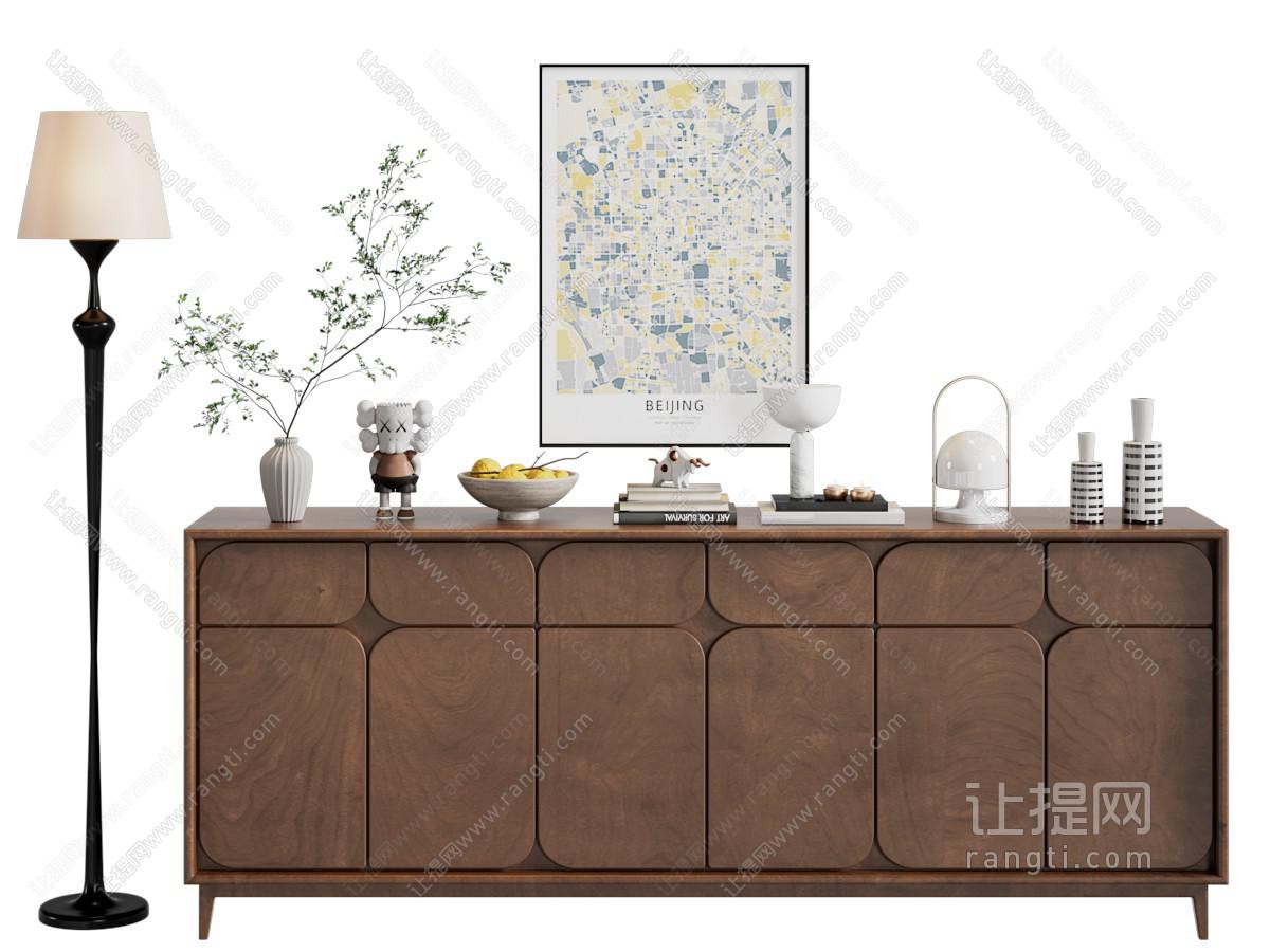 侘寂中古风边柜 玄关柜 矮柜
