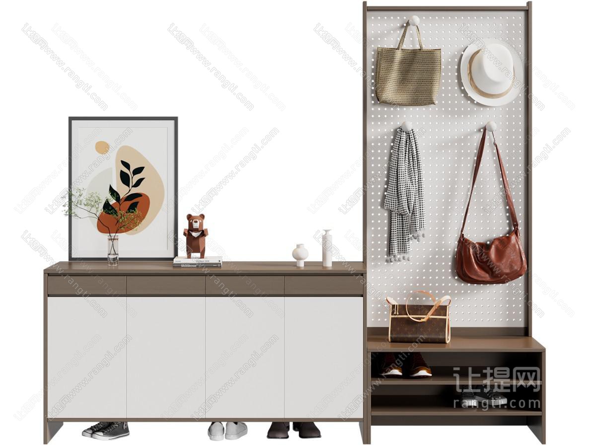 侘寂鞋柜 矮柜