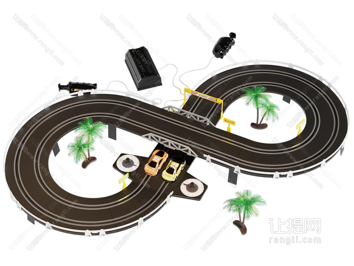 四驱车玩具赛车跑道