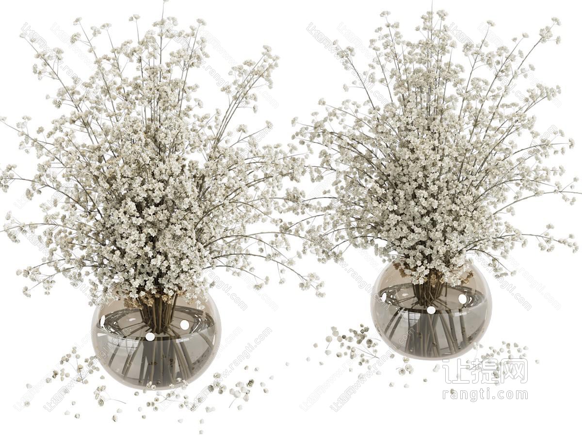 现代花瓶 花瓶 盆栽 植物 花束 花艺 插花