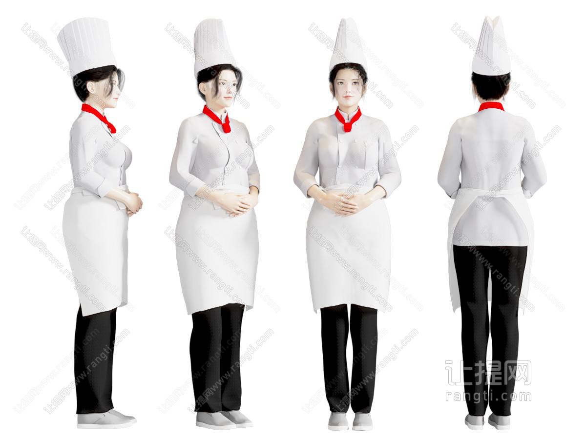 现代厨师 女人 人物