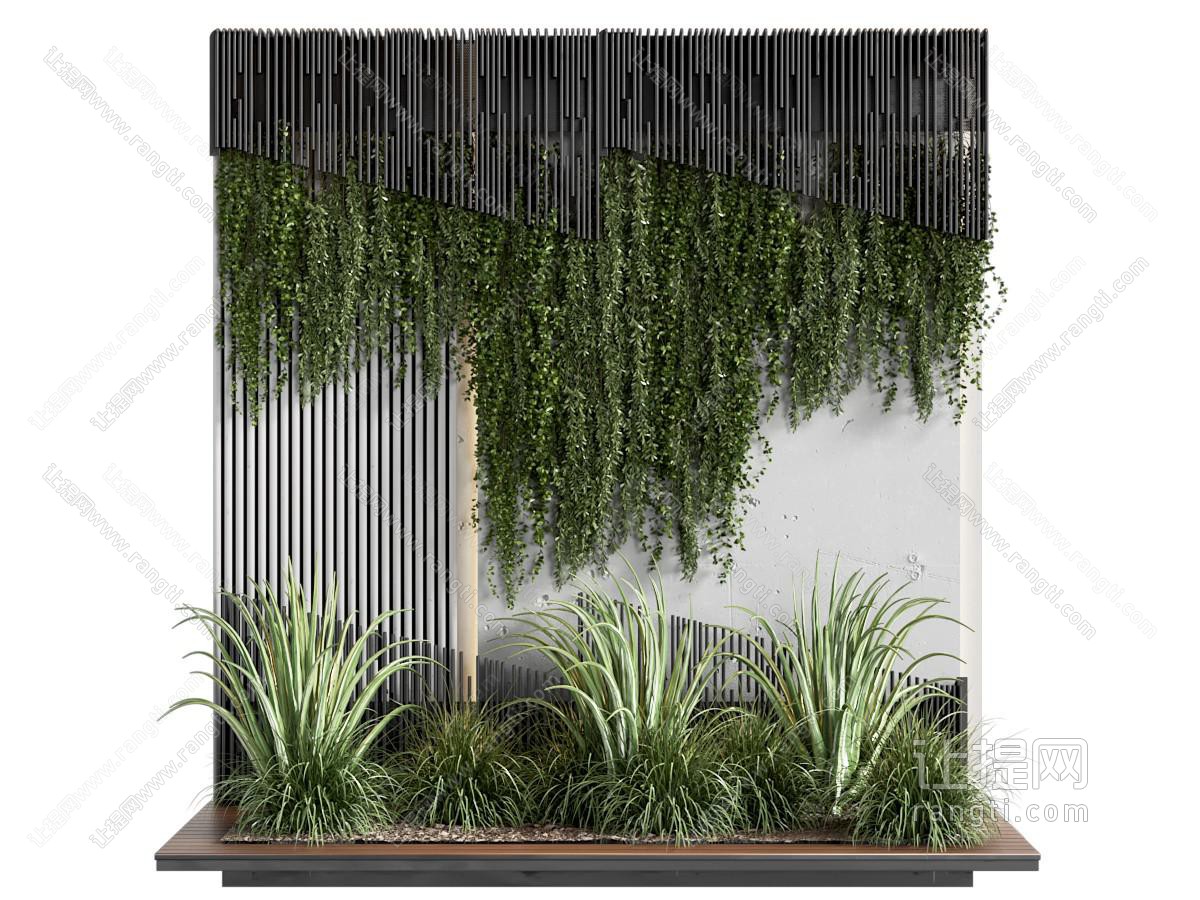 现代植物墙 室内景观园艺小品