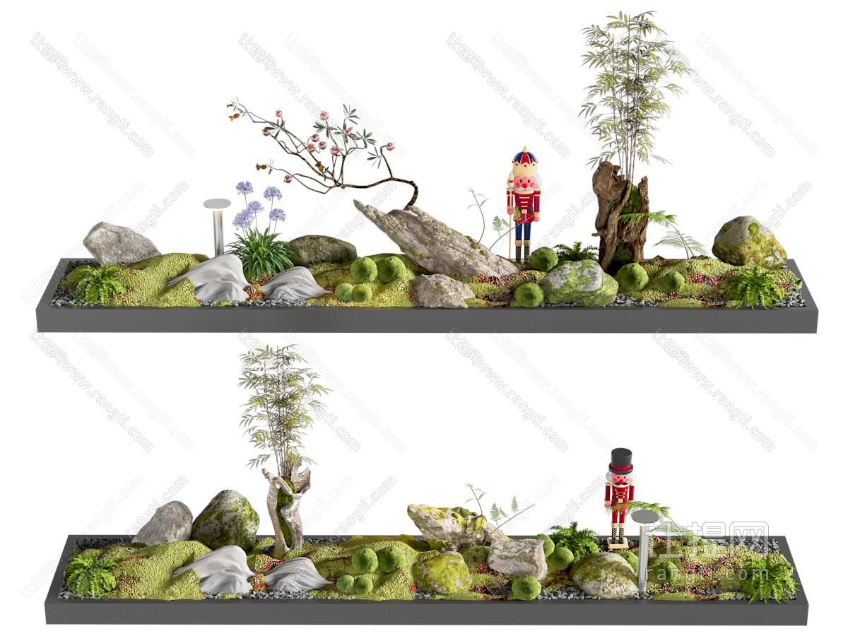 现代苔藓造景 绿植景观