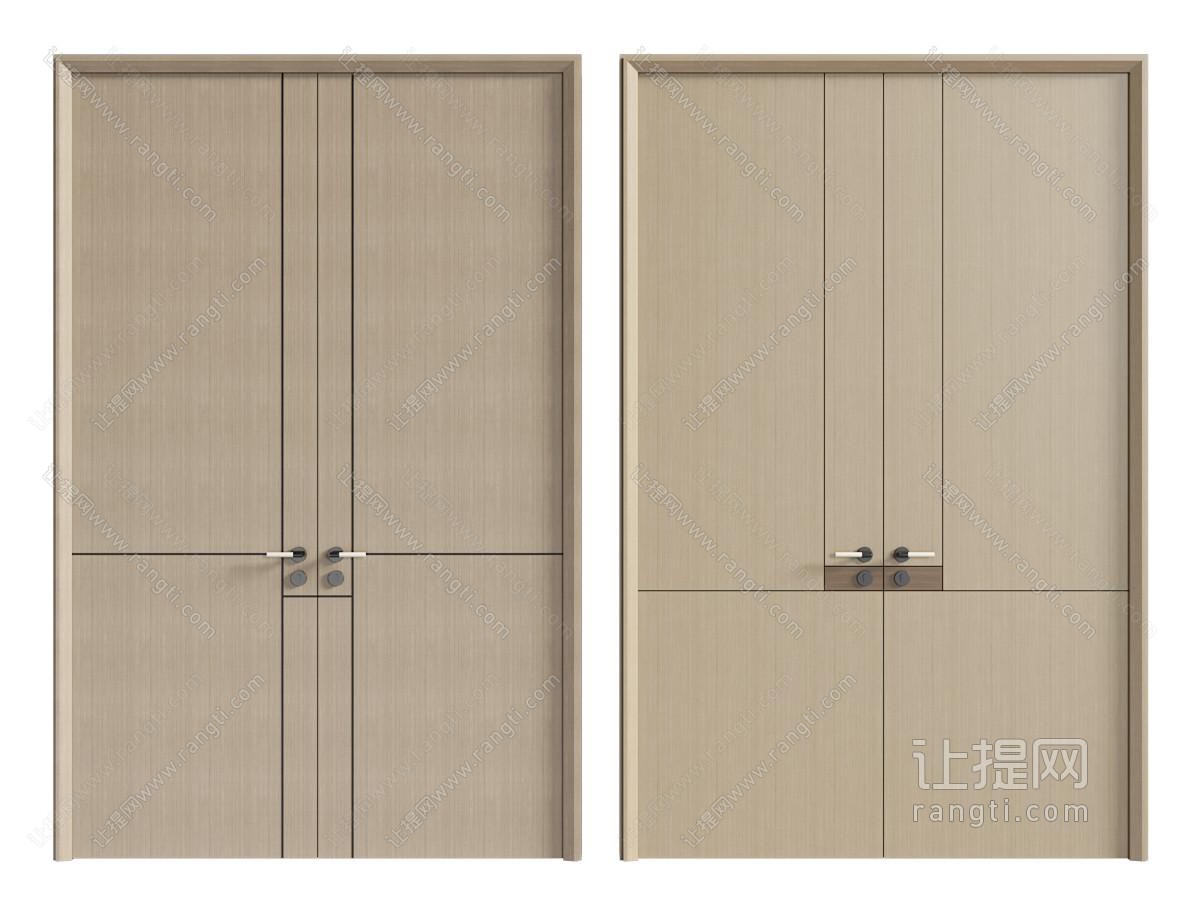 新中式对开门 双开门