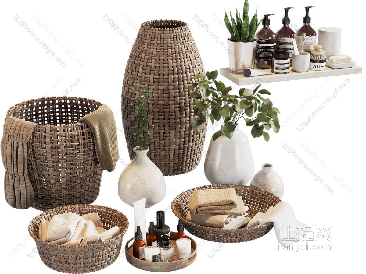 现代洗浴用品
