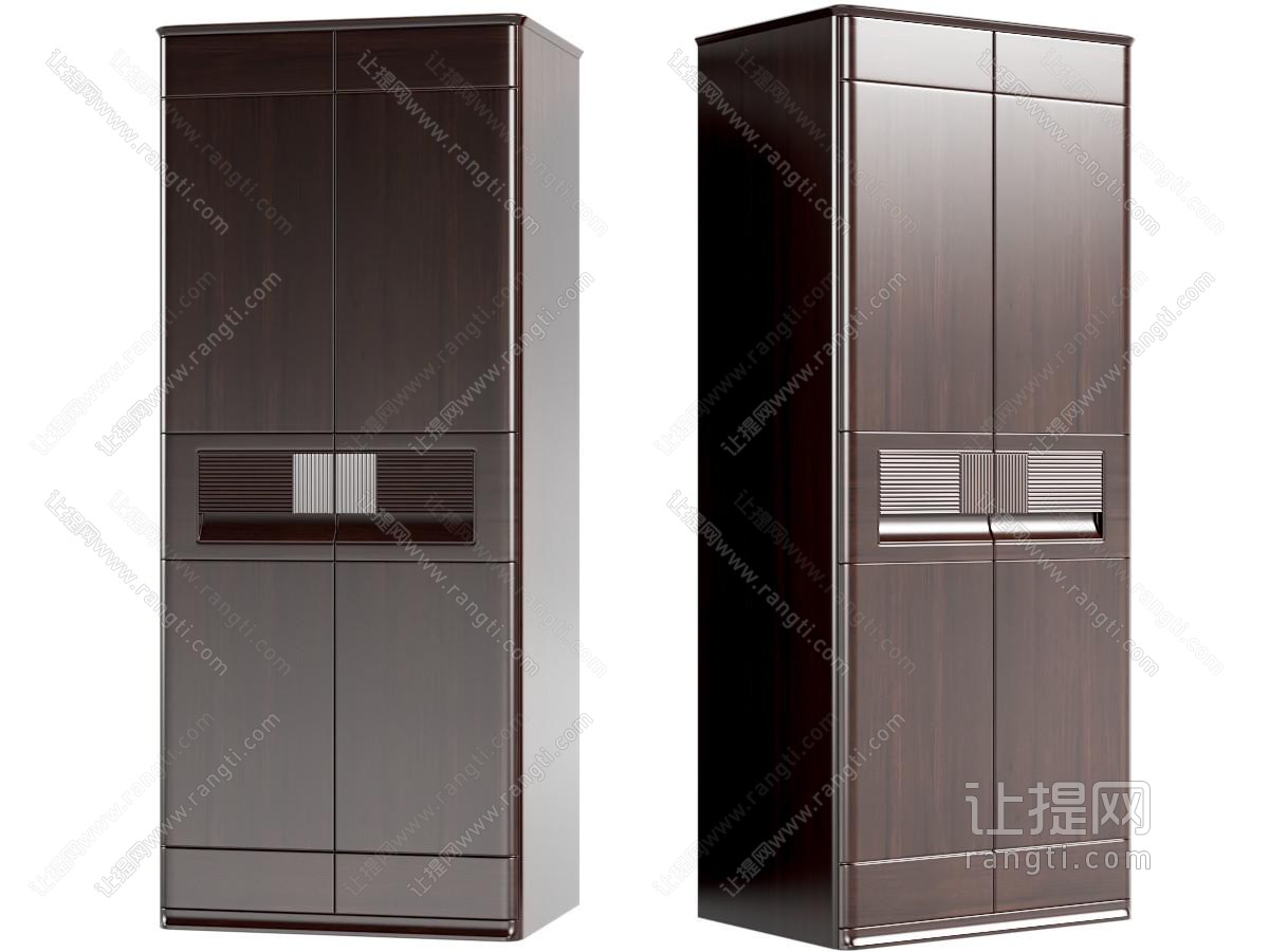 新中式双门衣柜