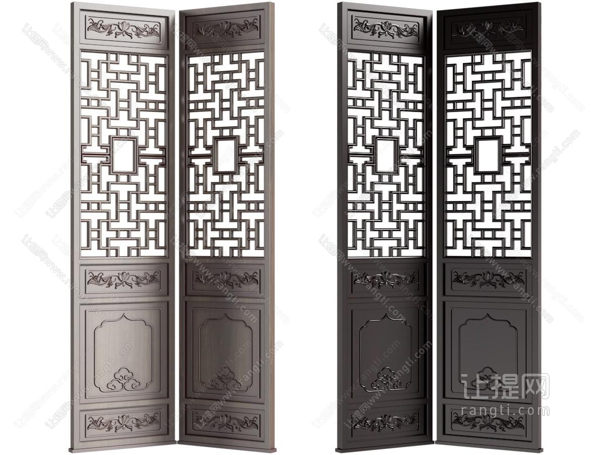 新中式屏风隔断
