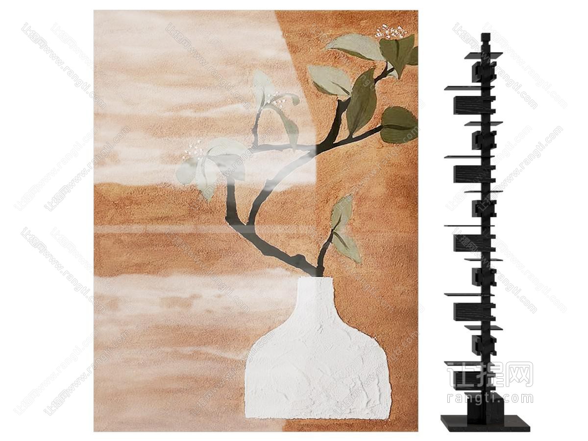 法式中古挂画 客厅挂画 玄关挂画 侘寂挂画 复古挂画