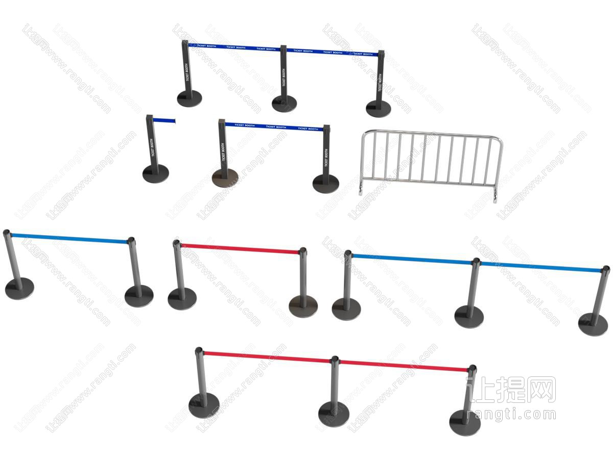 现代伸缩带 隔离带 围栏 护栏
