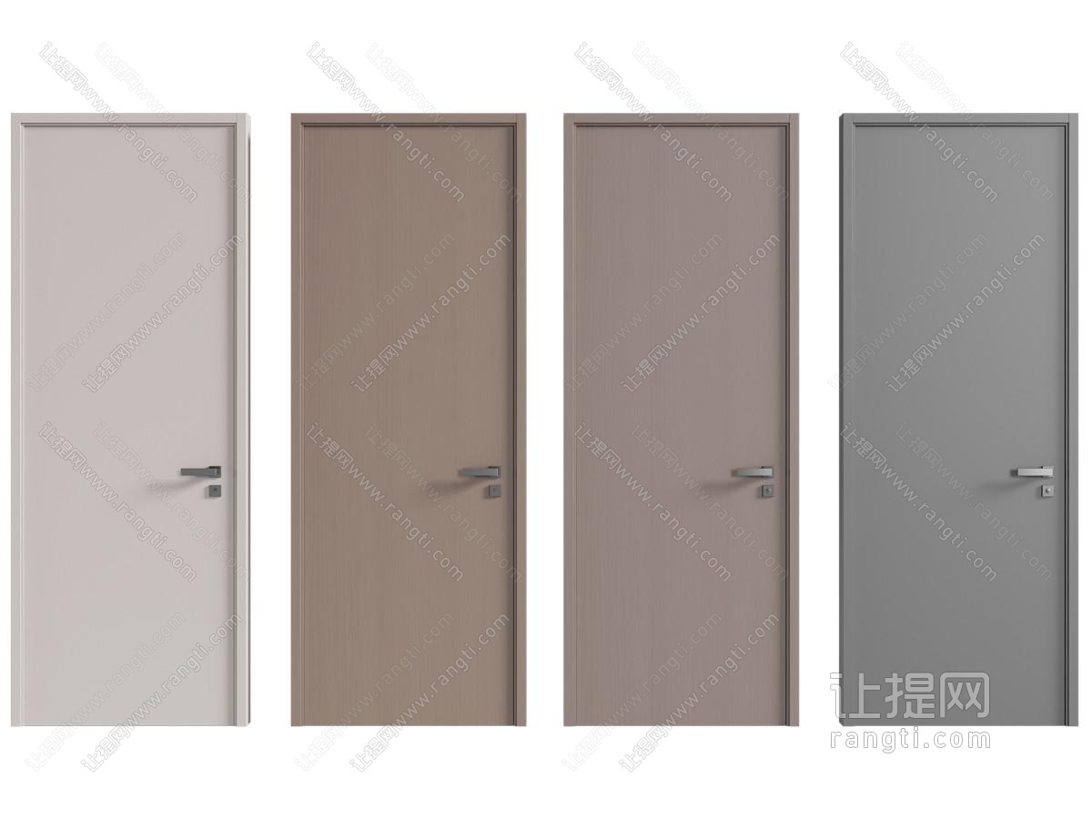 现代极简单开门 木门 实木门 房门 卧室门 极简房门
