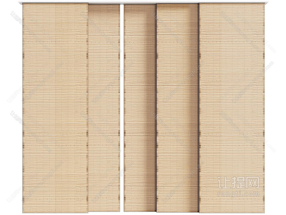 现代竹制窗帘