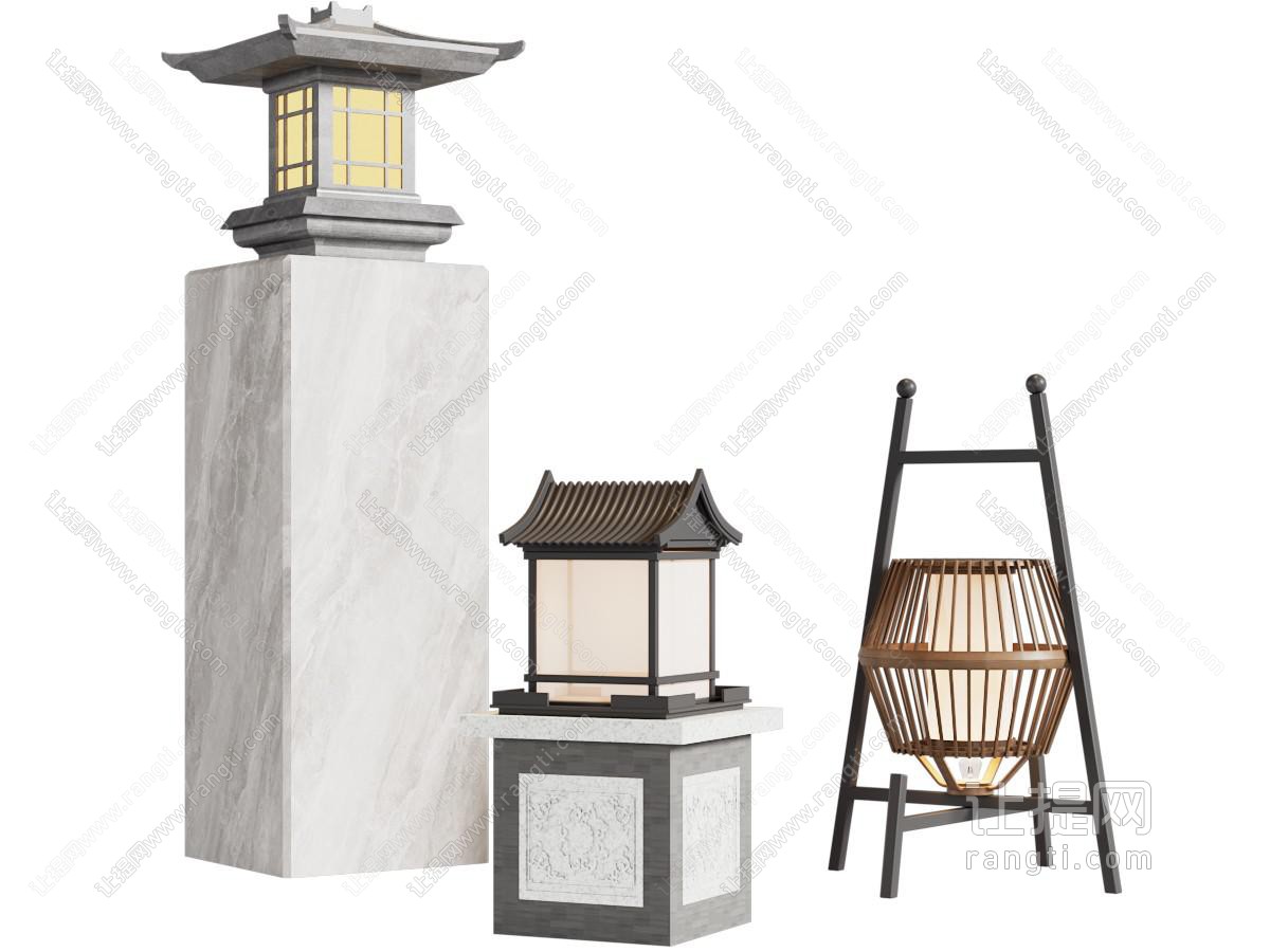 新中式地灯