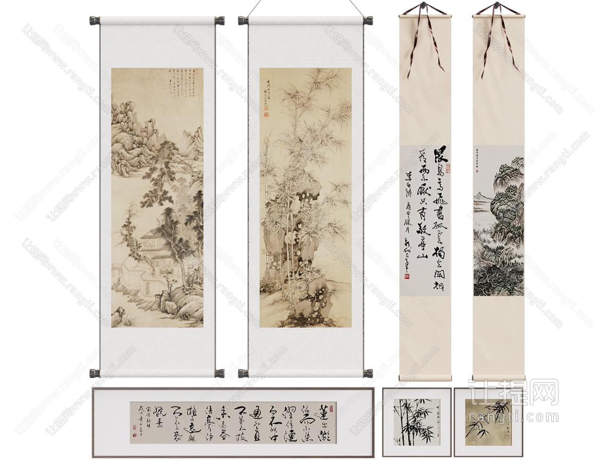 新中式装饰挂画